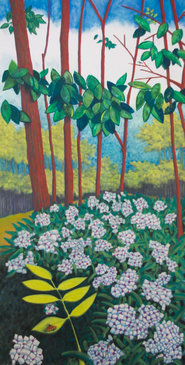 Pastel Landscape Artwork Mountain Laurel Blossoms Mountain South Carolina Michele Fritz